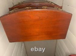 Mahogany Bow Front Tall Chest of 6 Drawers, Vintage 50s, 60s Local Pick Up Only