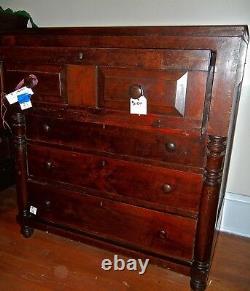 Mahogany Butler Desk Antique Dresser Chest American1880