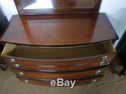 Mahogany Chest of 3 Drawers with Mirror Made by Dixie