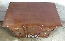 Mahogany Chippendale Antique Style Block Front Dresser / Bachelors Chest Goddard
