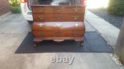 Mahogany Chippendale Bombe Chest