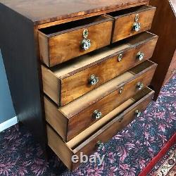 Mahogany Chippendale Chest Of Drawers Circa 1800s