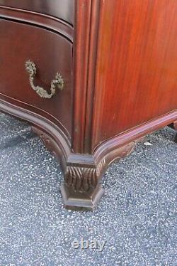 Mahogany Double Serpentine Front Tall Chest of Drawers 2916