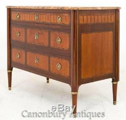 Mahogany French Empire Commode Chest of Drawers