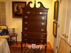 Mahogany Highboy Chest (Near-Antique) REDUCED PRICE