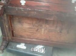 Mahogany Tall Chest With Pull Out Secretary Mid 1800's