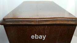 Mahogany wood vintage Victorian antique apprentice piece chest of drawers box