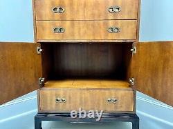 Michael Taylor for HENREDON Mahogany Asian Inspired Tall Chest of Drawers