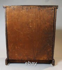 Miniature American Mahogany Classical Period (14.75tall) Chest of Drawers c1855