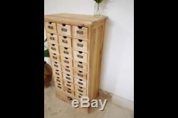 Multi drawer chest 25 drawers assembled vintage chest Unfinished Cabinet