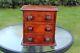 Near Victorian C 1880 Mahogany 3 Drawer Chest Of Drawers Traveling Salesman Ace
