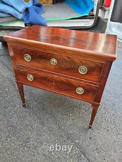 Neoclassical Mahogany Chest/camode