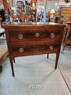 Neoclassical Mahogany Chest/camode