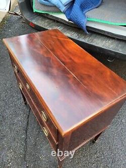 Neoclassical Mahogany Chest/camode