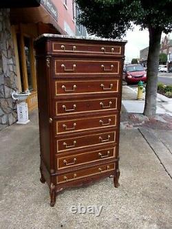 Outstanding Mahogany French Tall Chest 1890s
