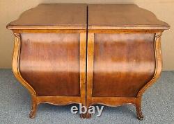 Oversized CENTURY FURNITURE French Provincial Bombay Nightstands Chests a Pair