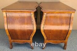 Oversized CENTURY FURNITURE French Provincial Bombay Nightstands Chests a Pair