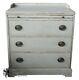 Painted Mahogany Sheraton Style Bachelors Chest 3 Drawer Dresser Pull Out Tray