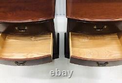 Pair of Ethan Allen 18th Century Mahogany Bedside Chests 22-5416 Nightstands