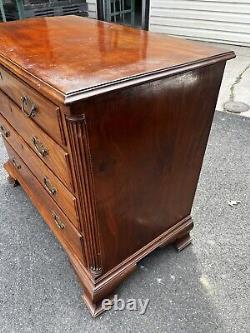 Philadelphia Mahogany Chippendale Diminutive 4 Drawer Chest of Drawers, 1760's