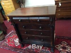 Potthast Brothers Antique Mahogany Chest of Drawers Empire Revival Delivery