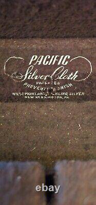 RARE FIND Box/Chest Wooden Pacific Mahogany Finish Large Silverware