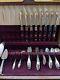 REED & BARTON STERLING FRENCH ANTIQUE 60 PC. FLATWARE SET With MAHOGANY CHEST
