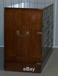 Record Player Cabinet Hidden Inside Military Campaign Chest Chest Of Drawers