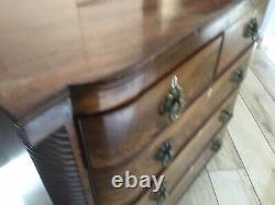 Regency 1811-20 Scottish Mahogany Bow-Fronted Chest Of Drawers COLLECTION ONLY