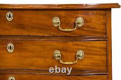 SWC-Chippendale Mahogany Oxbow Chest of Drawers