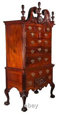 SWC-The Baron Steigel Chippendale Carved Mahogany Highboy, c. 1755