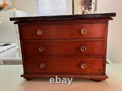Salesman empire sample antique chest