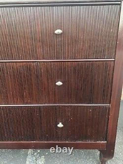 Set of 2 Barbara Barry for Baker Furniture Mahogany Dresser Chest of Drawers