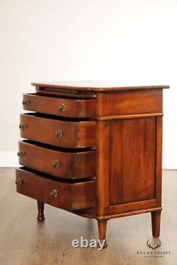 Sheraton Style Mahogany Bow Front Chest of Drawers