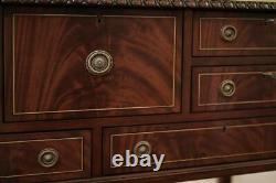 Silver Chest on Legs, Mahogany Flatware Storage Chest With Brass Accents