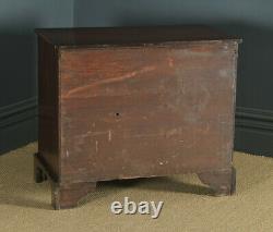 Small Antique English Georgian Flame Mahogany Bachelors Chest of Drawers Tallboy