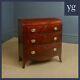 Small Antique English Regency Mahogany Bow Front Chest of Drawers (c. 1820)
