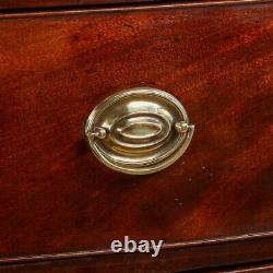 Small Antique English Regency Mahogany Bow Front Chest of Drawers (c. 1820)