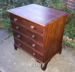 Small Size Antique Georgian Mahogany Chest Drawers DELIVERY POSSIBLE