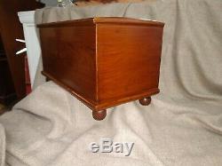 Southern Miniature Blanket Chest with a light Mahogany Finish