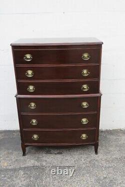 Sterling Furniture 1940s Mahogany Tall Chest of Drawers 5449