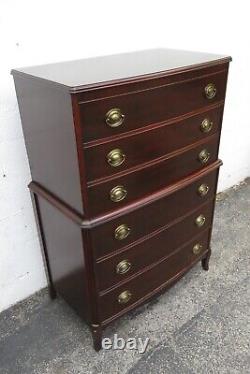 Sterling Furniture 1940s Mahogany Tall Chest of Drawers 5449