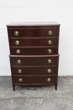 Sterling Furniture 1940s Mahogany Tall Chest of Drawers 5449