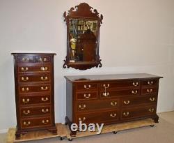 Stickley 10 Drawer Chippendale Mahogany Chest