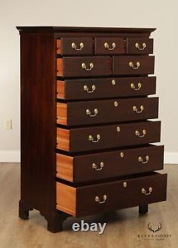 Stickley Chippendale Style Mahogany Tall Chest