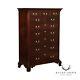 Stickley Chippendale Style Mahogany Tall Chest of Drawers