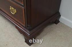 Stickley Mahogany Banded Chippendale Dresser Chest