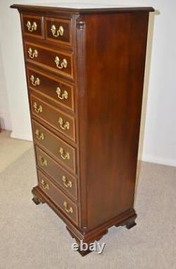 Stickley Mahogany Chippendale 7 Drawer Lingerie Chest