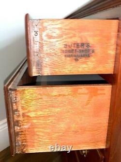 Suter's Reproductions Vintage Antique Chippendale Mahogany 4 Drawer Chest Beauty