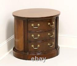 THOMASVILLE Mahogany Chippendale Oval Chairside Accent Chest